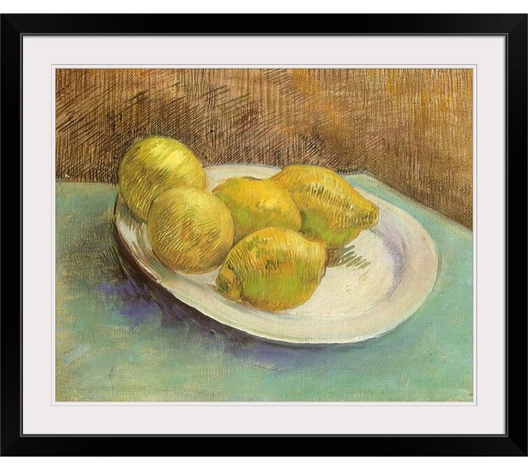 Still Life With Lemons On A Plate by Vincent Van Gogh Print